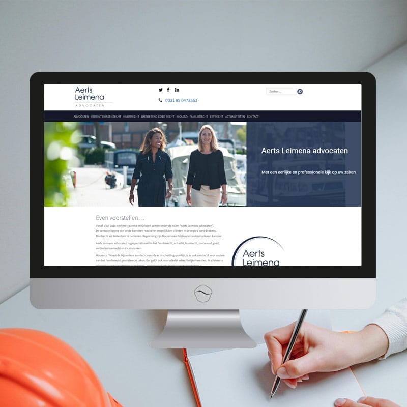 De zakelijke website voor AL Advocaten