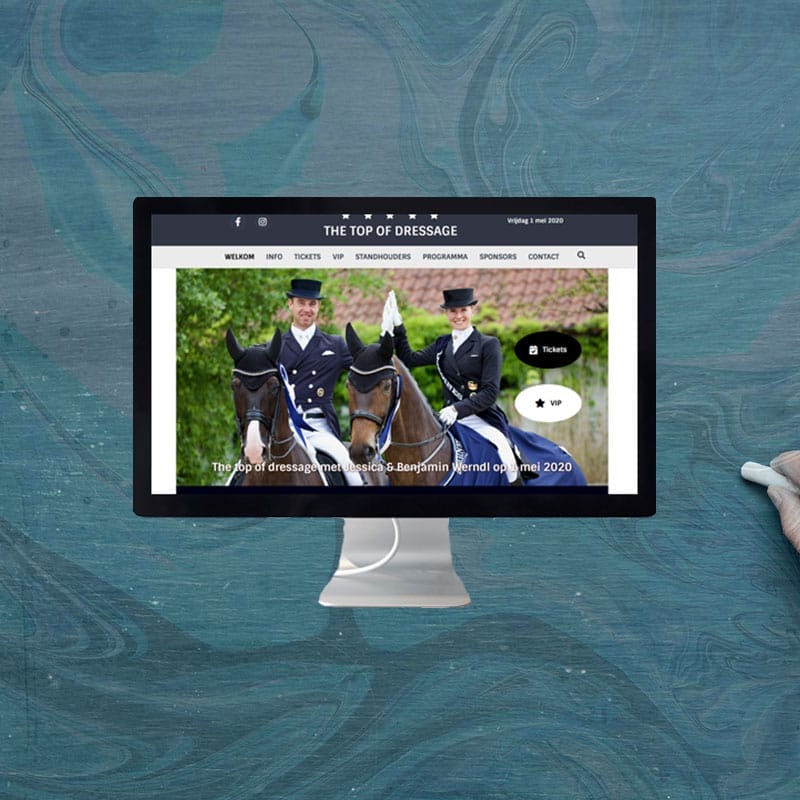 Een website voor The Top of Dressage