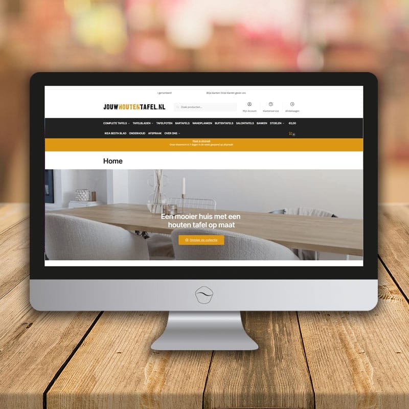 Een WooCommerce webshop voor jouwhoutentafel